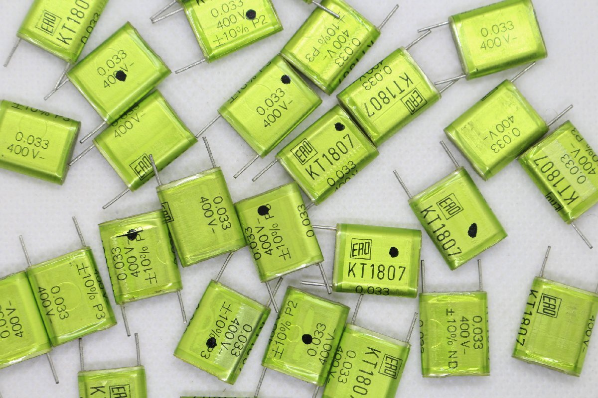 噂のEROが激安 EROコンデンサ 20個セット 0.033uF 400V KT1807 Roederstein ERO 使えばわかります。ham_画像1