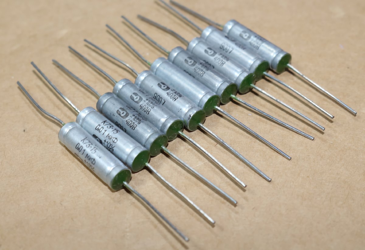 ロシア軍用PTPFコンデンサ K73-15 10個セット 0.01uF 400V 海外ではオーディオコンデンサーと言われてます。 au_画像2