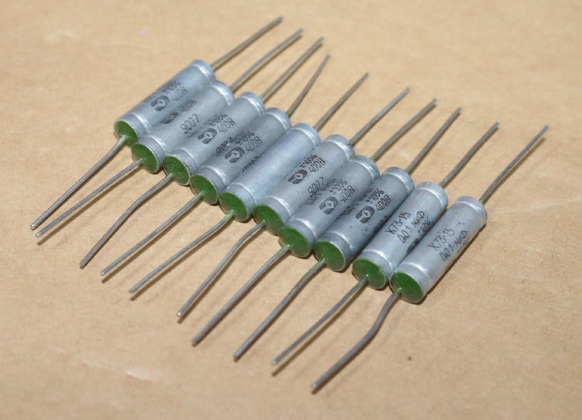 ロシア軍用PTPFコンデンサ K73-15 10個セット 0.01uF 400V 海外ではオーディオコンデンサーと言われてます。 au_画像3