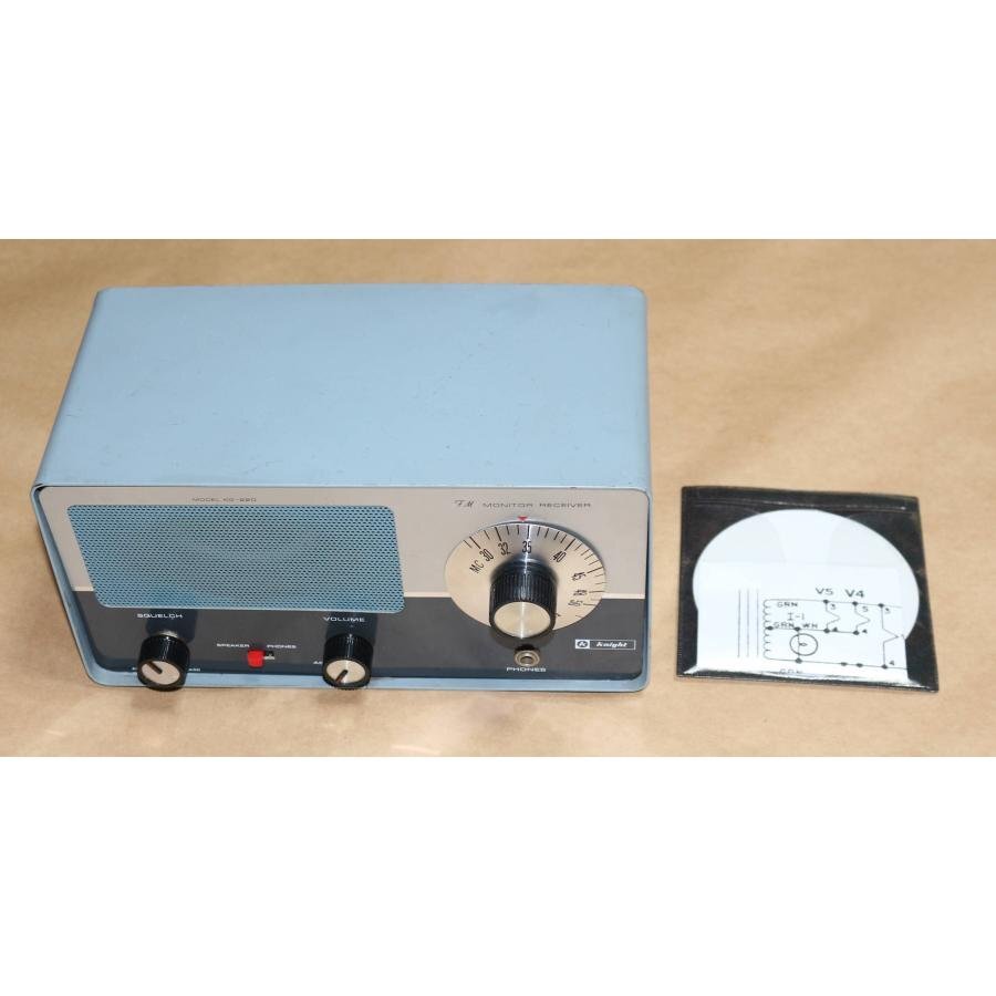 ビンテージ ナイト社制 KG220 真空管 VHF FM モニター受信機(jī) 30～50Mhz 自作ベースとしてオススメ