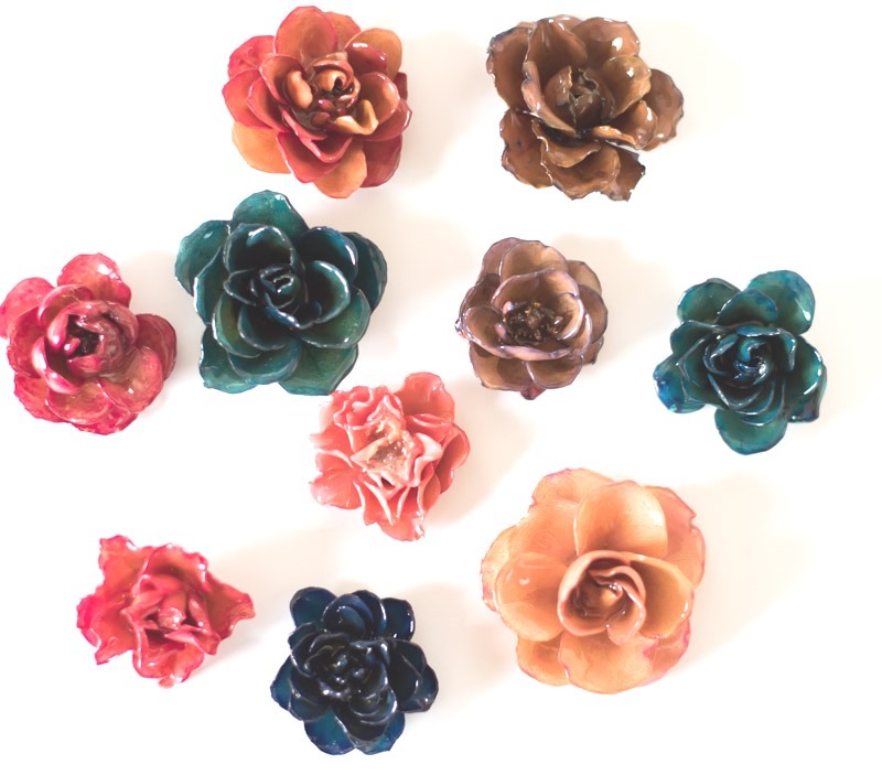 【エルタ押花通販】手作り　本物薔薇アクセサリーパーツ　 10輪_画像2