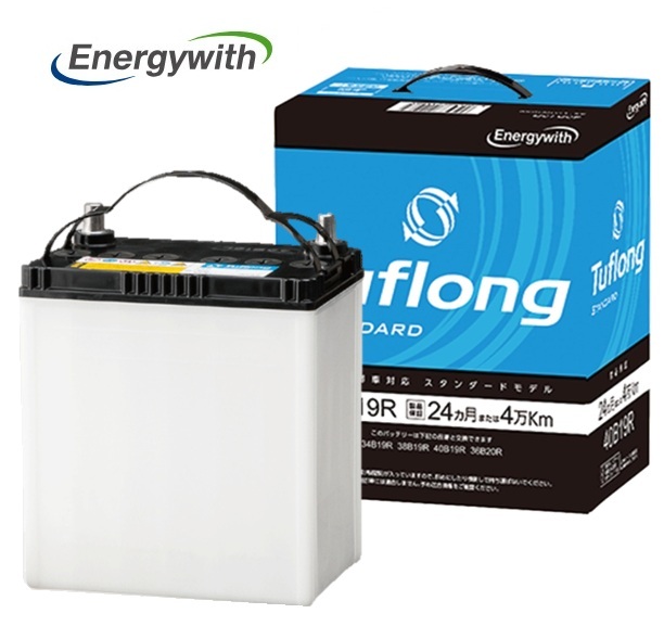 エナジーウィズ Tuflong STANDARD バッテリー STA40B19R 充電制御車対応 互換 34B19R 38B19R 40B19R 36B20R_画像1