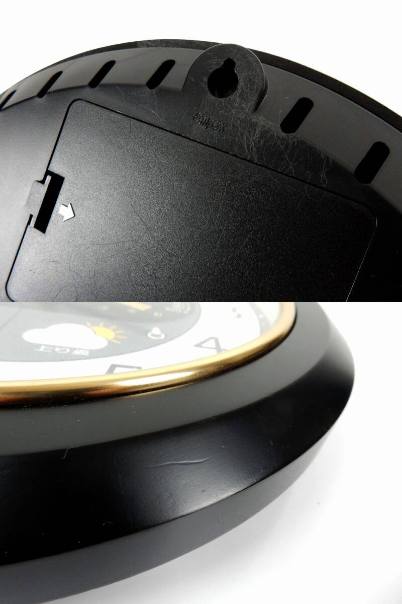 【EMPEX】エンペックス お天気時計 温度計/湿度計 通電/簡易動作確認 一部難有 中古品 JUNK 現状渡し 一切返品不可で！_画像8