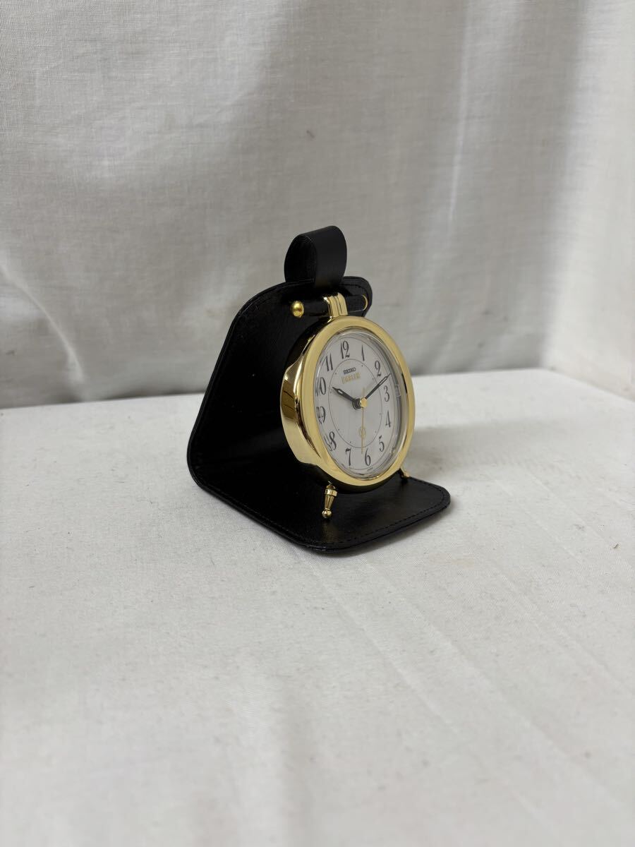 【D175】SEIKO セイコー エンブレム トラベル時計 置時計 EMBLEM_画像2