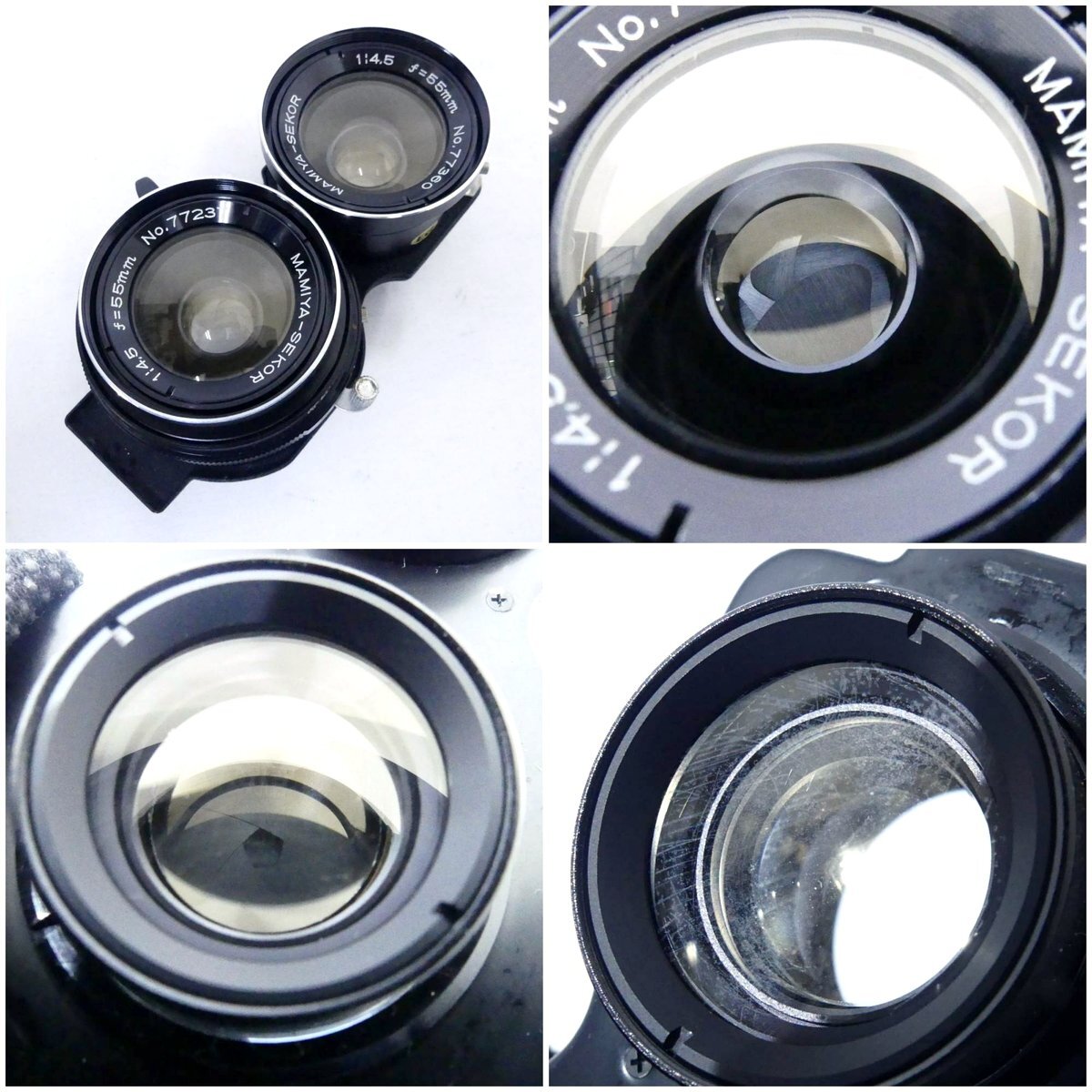 MAMIYA マミヤ C220 PROFESSIONAL + MAMIYA-SEKOR 55mm f4.5 二眼レフ フィルムカメラ 空シャッターOK USED /2510C_画像8
