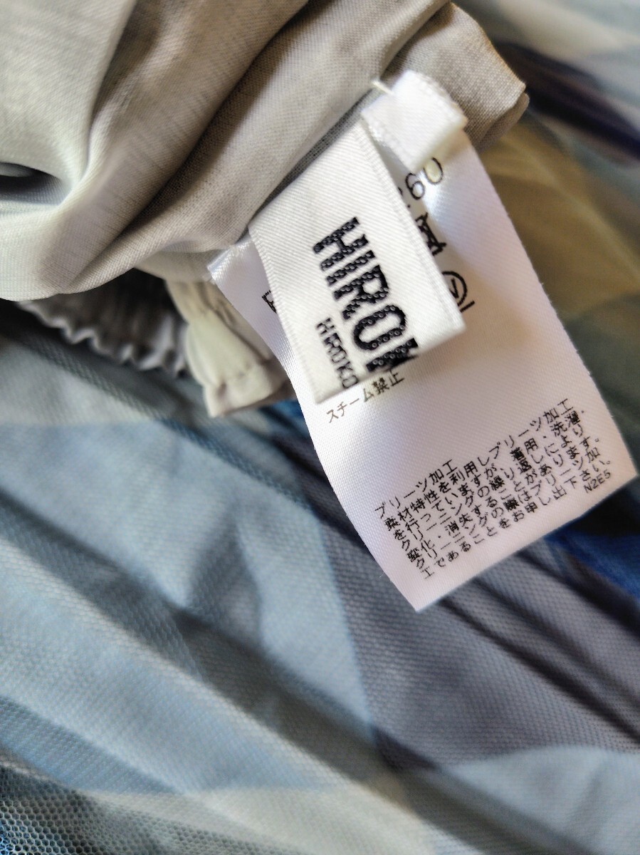 HIROKO BIS　ヒロコ ビス　スカート　プリーツ　ブルー_画像4