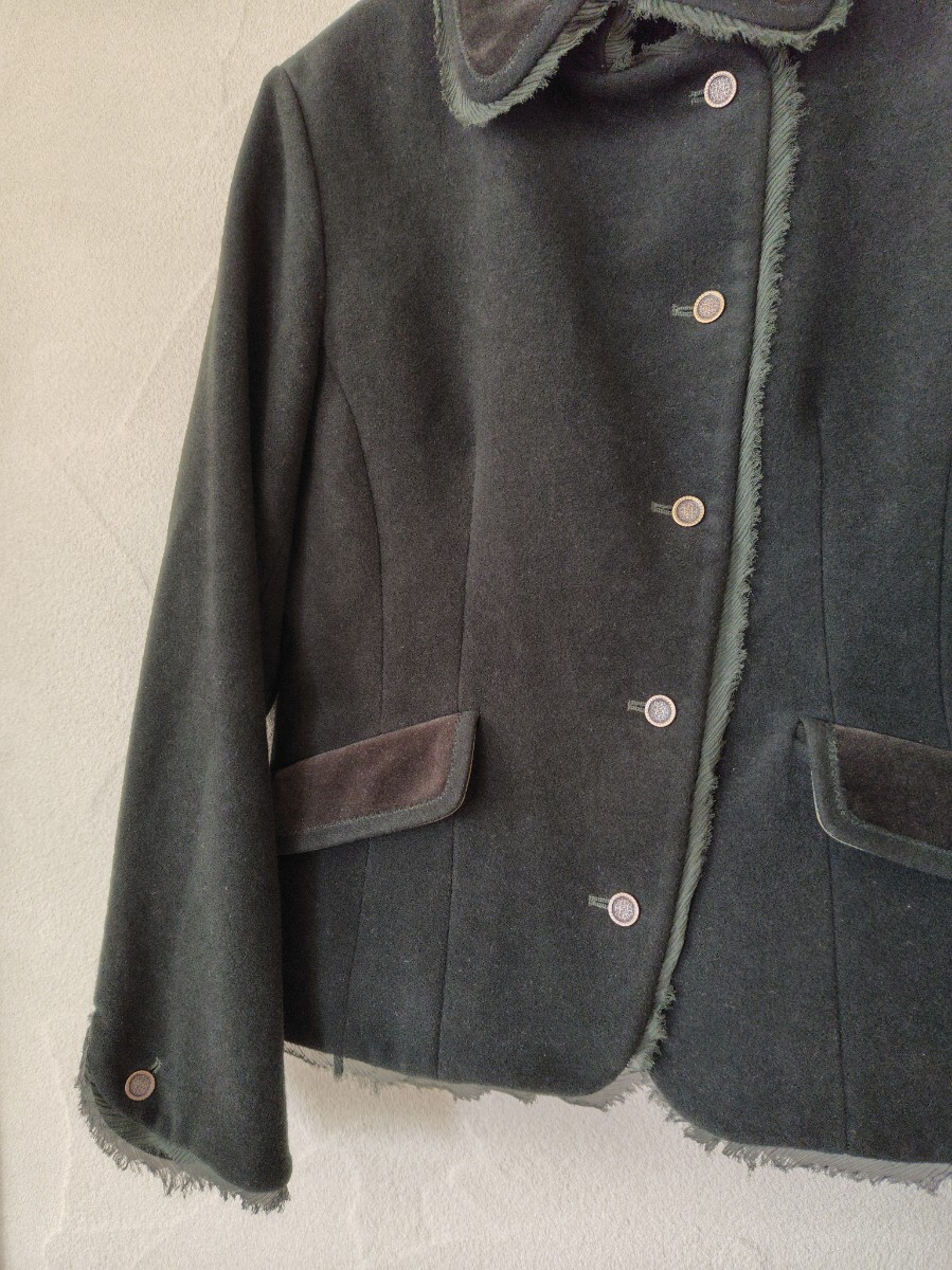 HIROKO BIS ヒロコ ビス ジャケット ベロア_画像4