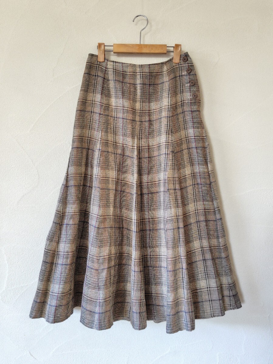 SCAPA　スキャパ　チェック　スカート_画像1