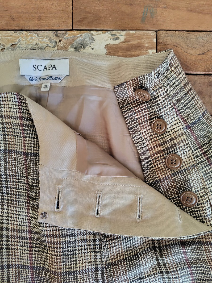 SCAPA　スキャパ　チェック　スカート_画像5