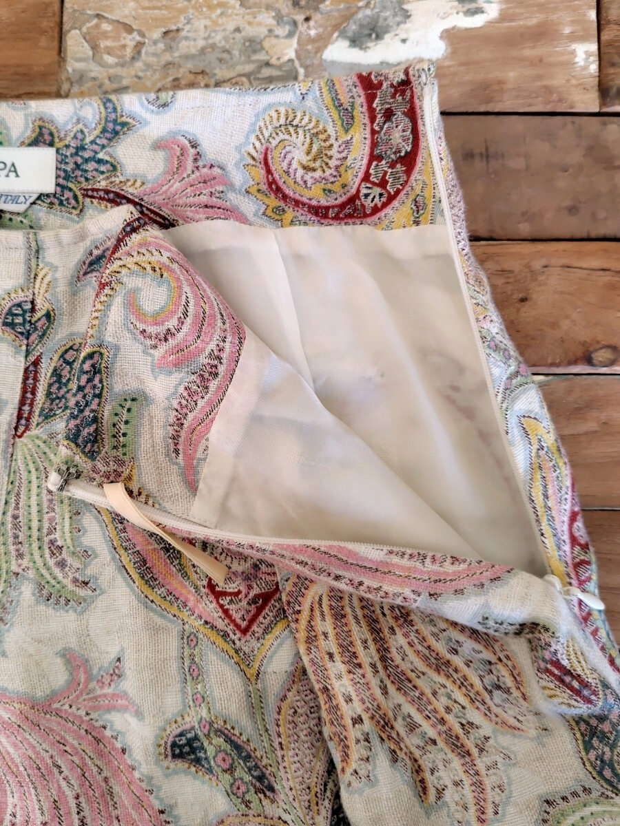 SCAPA　スキャパ　ペイズリー柄　スカート_画像6