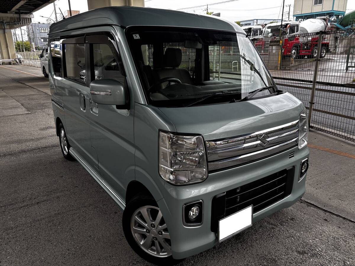 希少4WD 最上級 H28年 エブリイワゴンＰＺターボスペシャル ハイルーフ 【検R9年5月】純正ナビ/TV/パワスラ/ETC/沖突軽減/シートヒーター