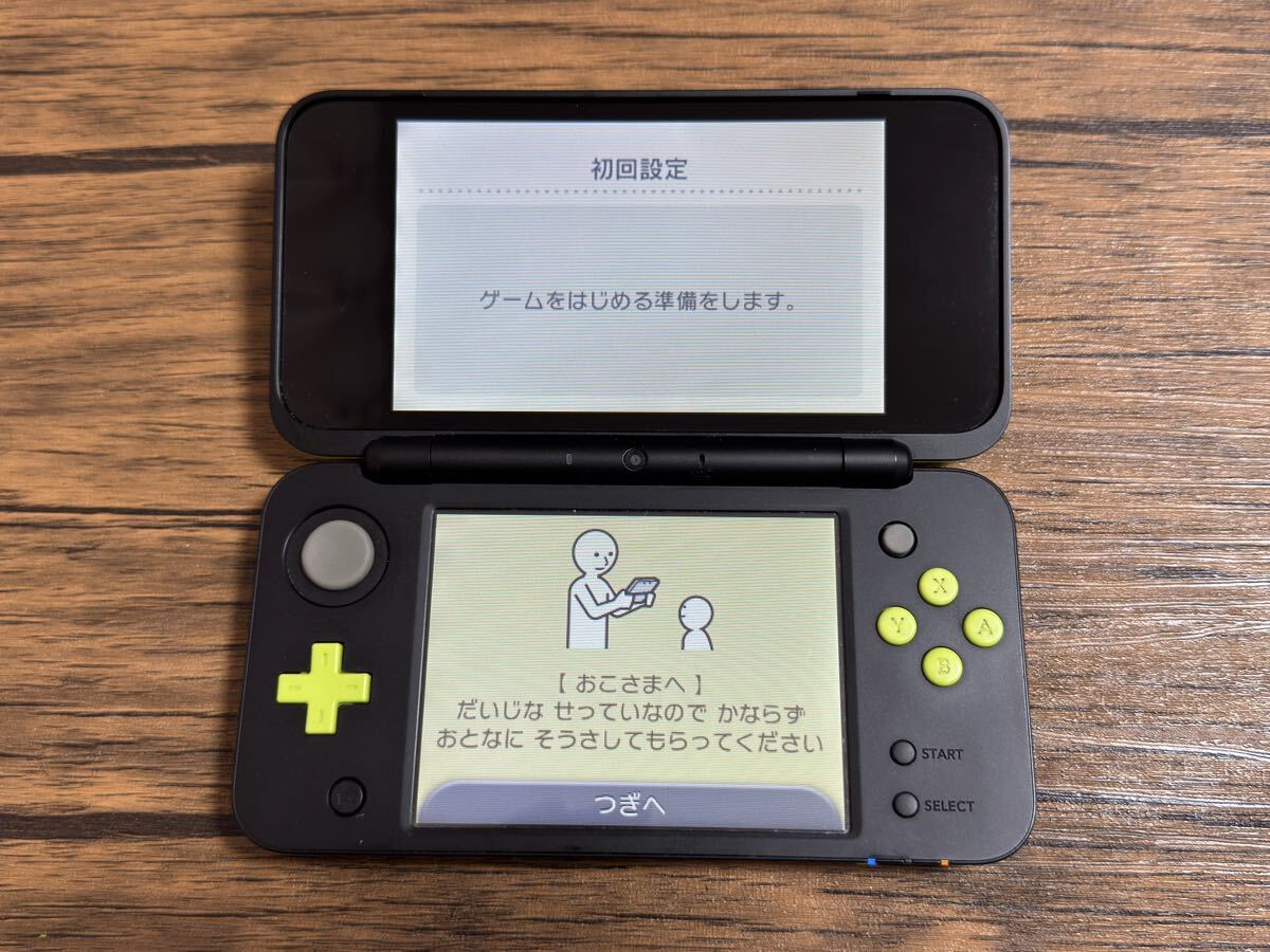 New Nintendo 2DS LL ライム ブラック 初期化済み 218