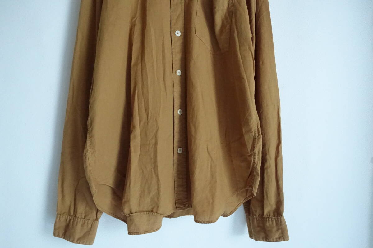2014年製 MHL.マーガレットハウエル コットンリネン シャツ L_画像3