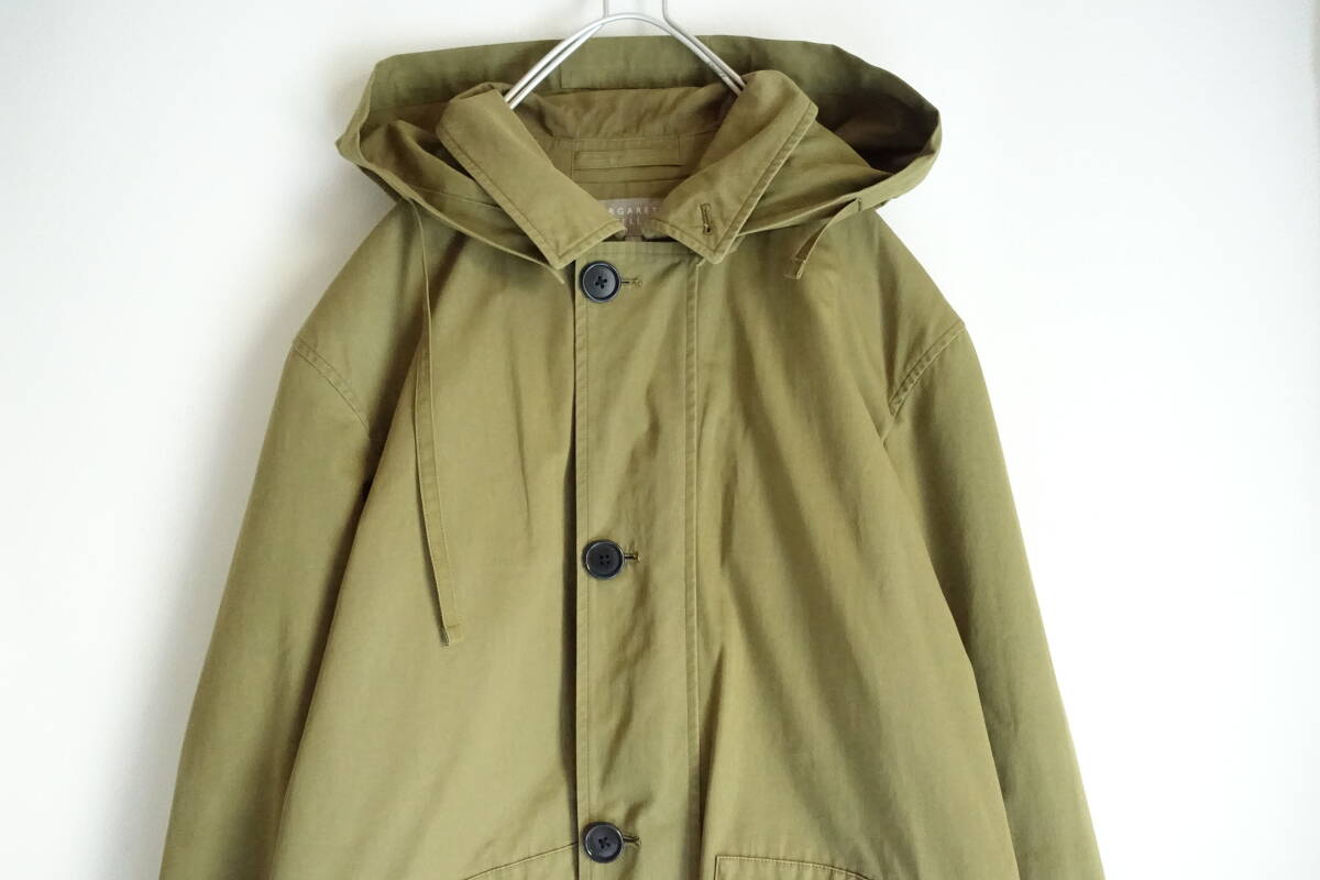 2018年製 MARGARET HOWELL マーガレットハウエル☆ライナー付きフードコート 定価71500円_画像3