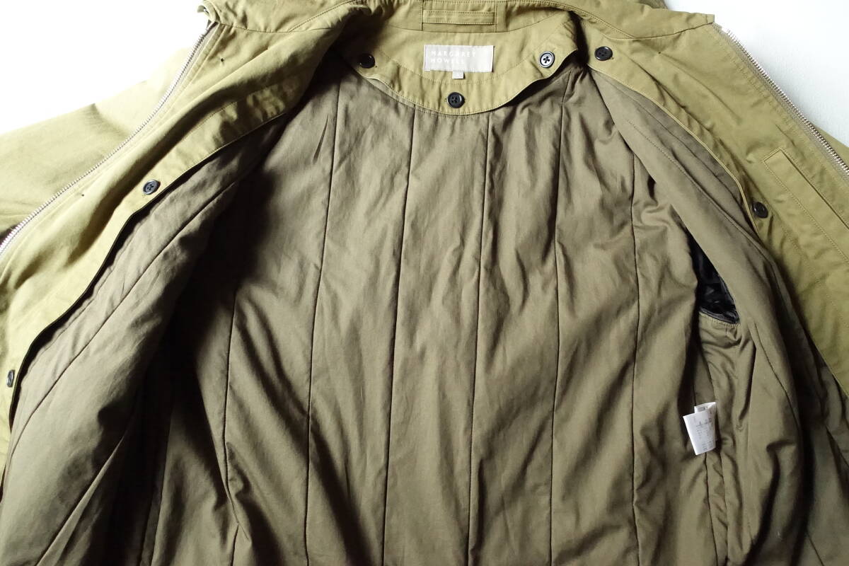 2018年製 MARGARET HOWELL マーガレットハウエル☆ライナー付きフードコート 定価71500円_画像7