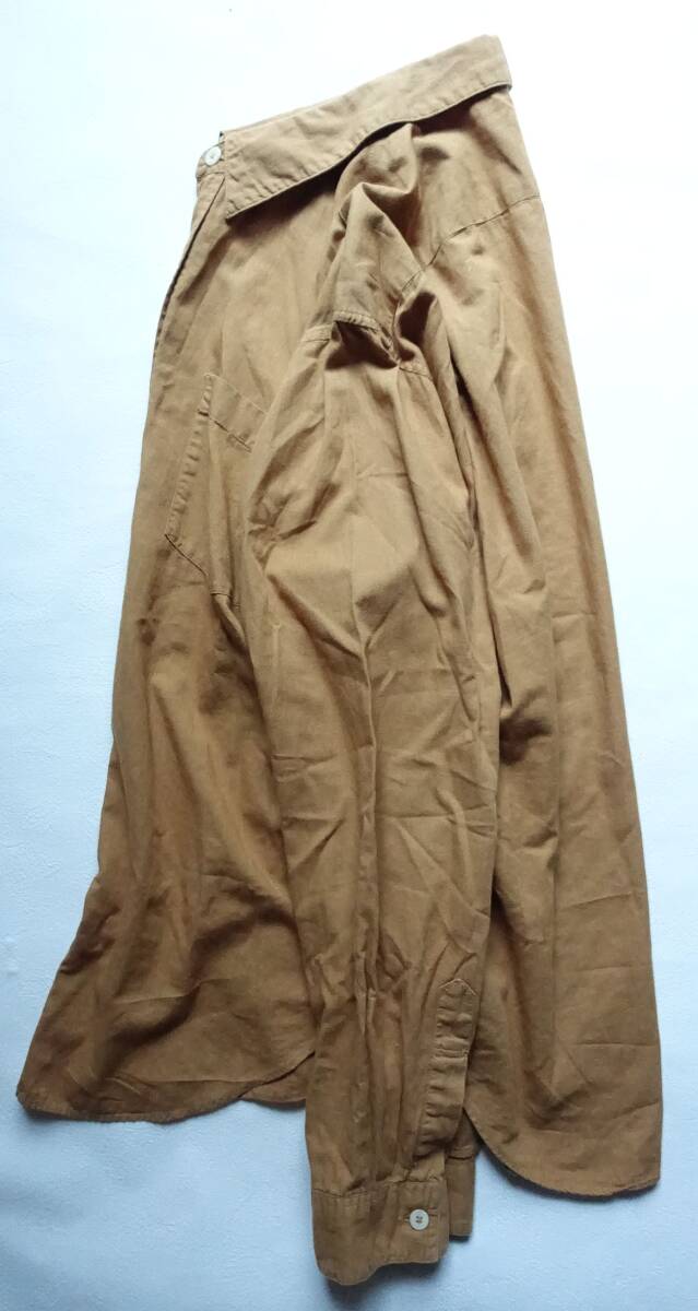 2014年製 MHL.マーガレットハウエル コットンリネン シャツ L_画像8