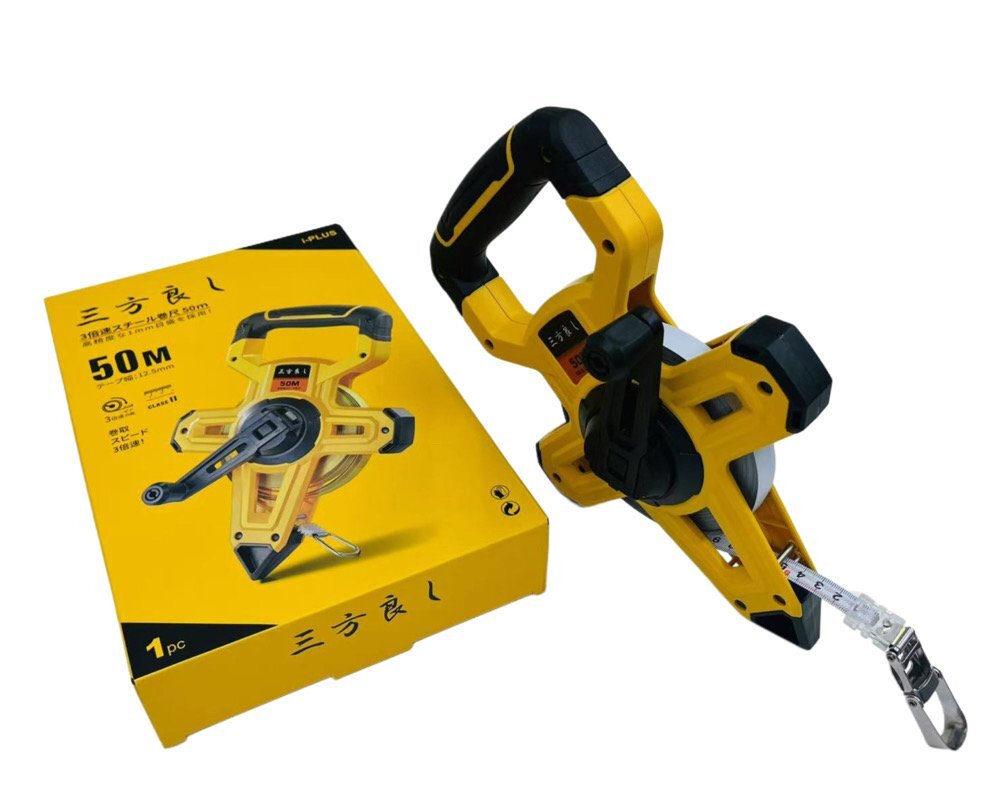  три person хороший 3 раз chi-ru Major 50m ширина 12.5mm рулетка Major 3 скоростей 50m рулетка 3 скоростей 50m 12.5mm ширина метров футов отображать растояние измерение память 