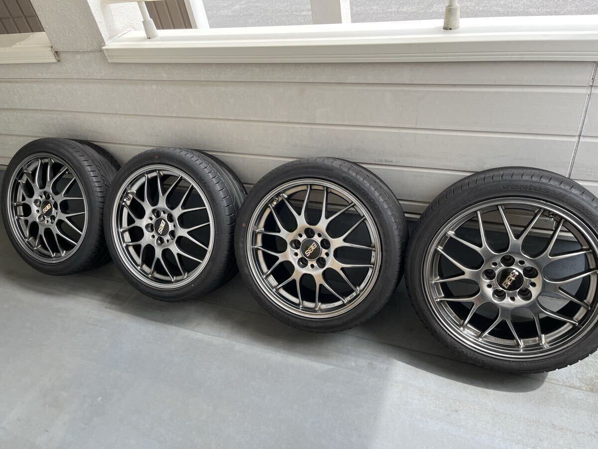 BBS RG-R（ダイヤモンドブラック）RG791 5H-112 8J +50 225/40R18 タイヤホイール4本セット　_画像1