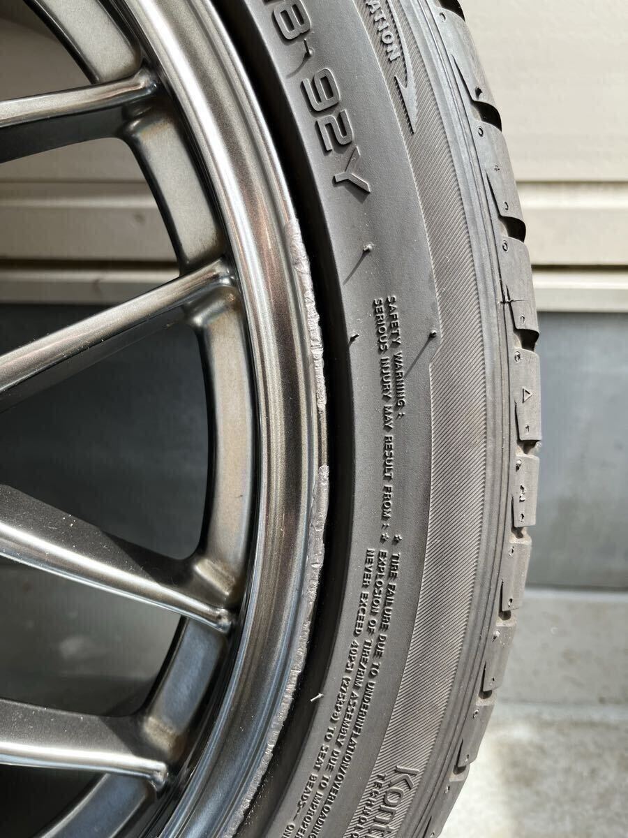 BBS RG-R（ダイヤモンドブラック）RG791 5H-112 8J +50 225/40R18 タイヤホイール4本セット　_画像9