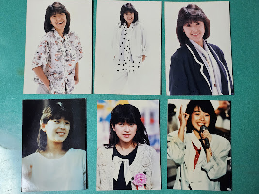 當(dāng)時物　新田恵利　6枚セット　生寫真　ブロマイド　アイドル　女性タレント　おニャン子　昭和レトロ