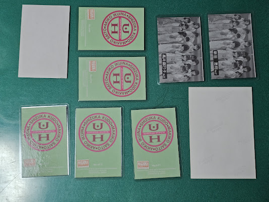 当時物　高井麻巳子　工藤静香　新田恵利　白石麻子　9枚セット　生写真　ブロマイド　ラミネート　アイドル　おニャン子　昭和レトロ_画像2