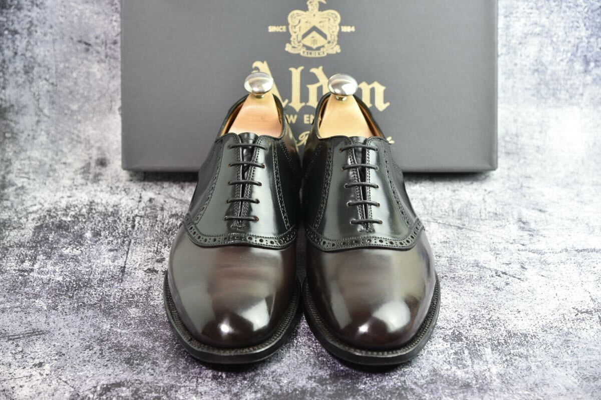 純正ツリー付属　オールデン　コードバン　#9943　6.5D (24.5cm程度)　ダークバーガンディ　バリーラスト　サドルシューズ　Alden_画像6