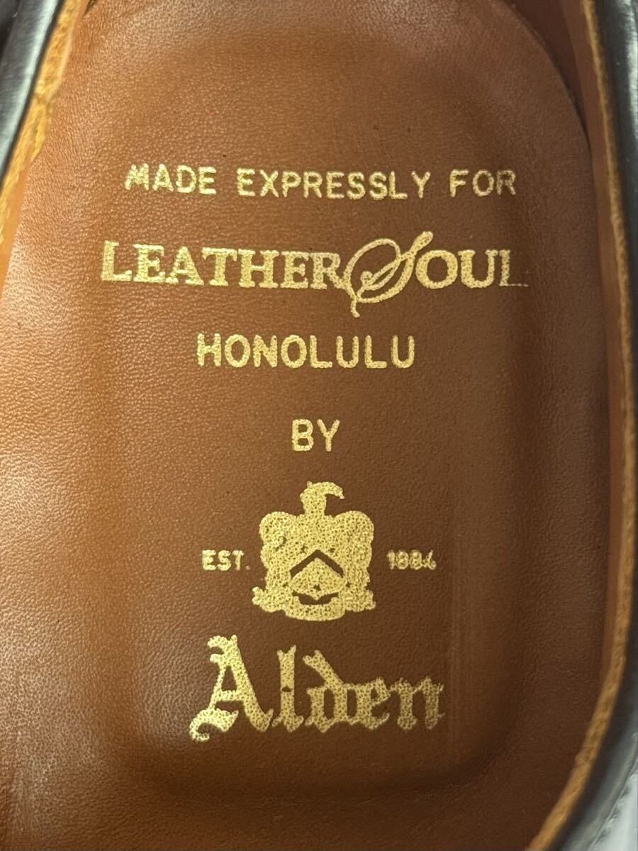 純正ツリー付属　オールデン　コードバン　#9943　6.5D (24.5cm程度)　ダークバーガンディ　バリーラスト　サドルシューズ　Alden_画像9