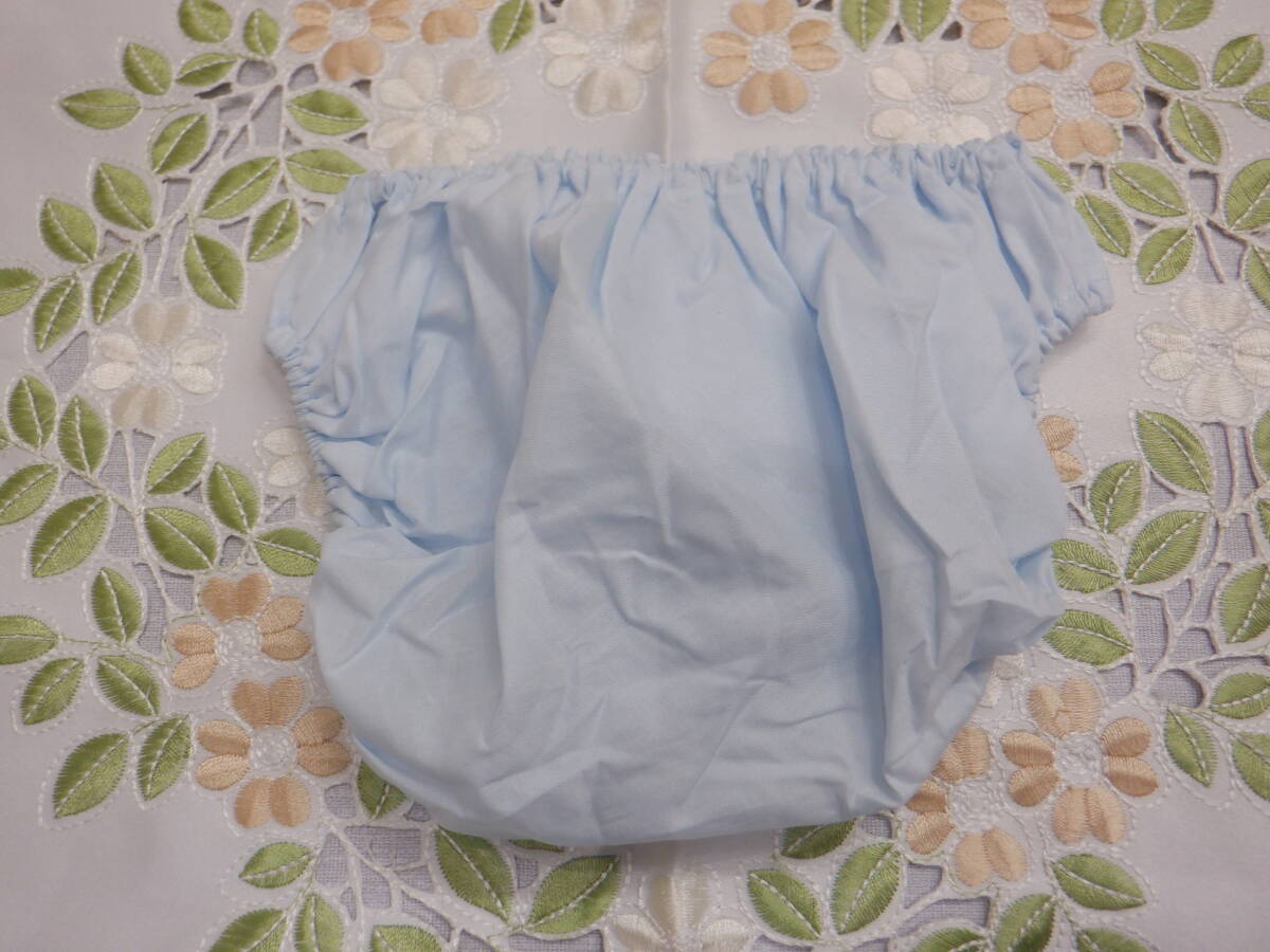 ⑧ ビキニショーツ/スキャンティ ゴムイン ショーツ【M】水色(サックス) ハリ感ある綿100% パンティ♪未使用_画像9