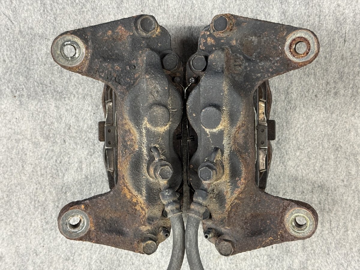 GDA インプレッサ WRX C型 純正 4POT フロント ブレーキキャリパー 左右セット (V4517)_画像4