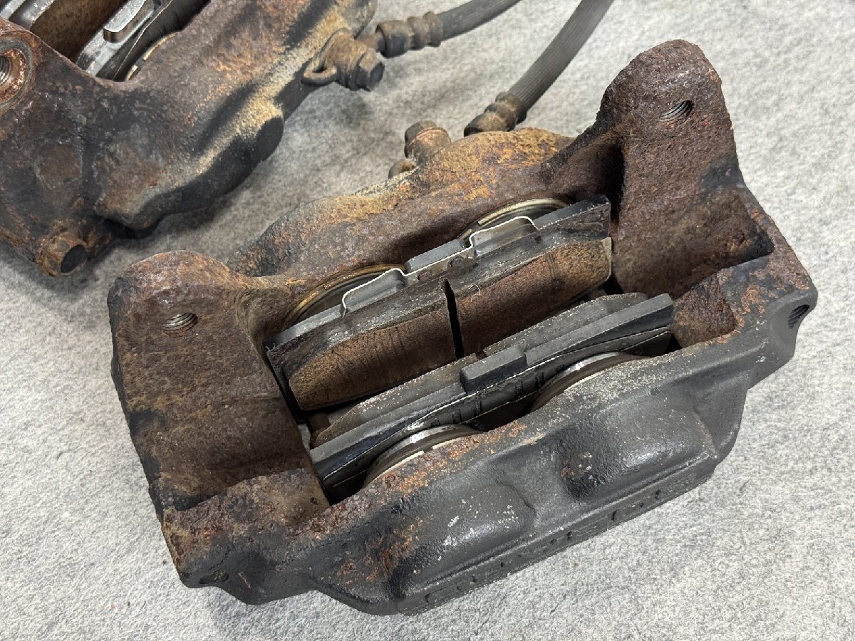 GDA インプレッサ WRX C型 純正 4POT フロント ブレーキキャリパー 左右セット (V4517)_画像8