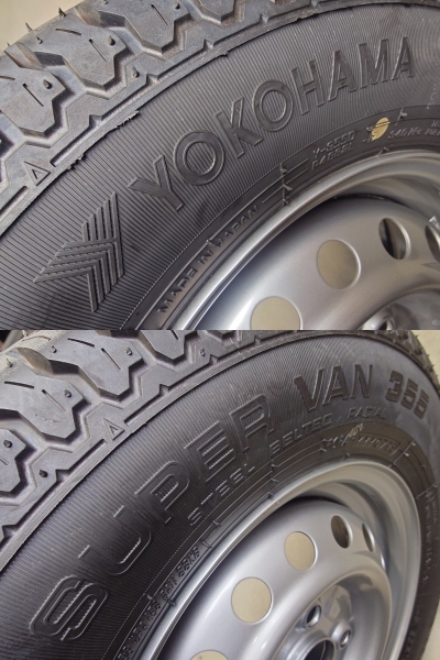  с новой машины '25 год производства Carry Every TOPY YOKOHAMA VAN355 145/80R12 80/78N LT 4шт.@DA17V DA16T DA63T DA64V 145R12 6PR Z2252D