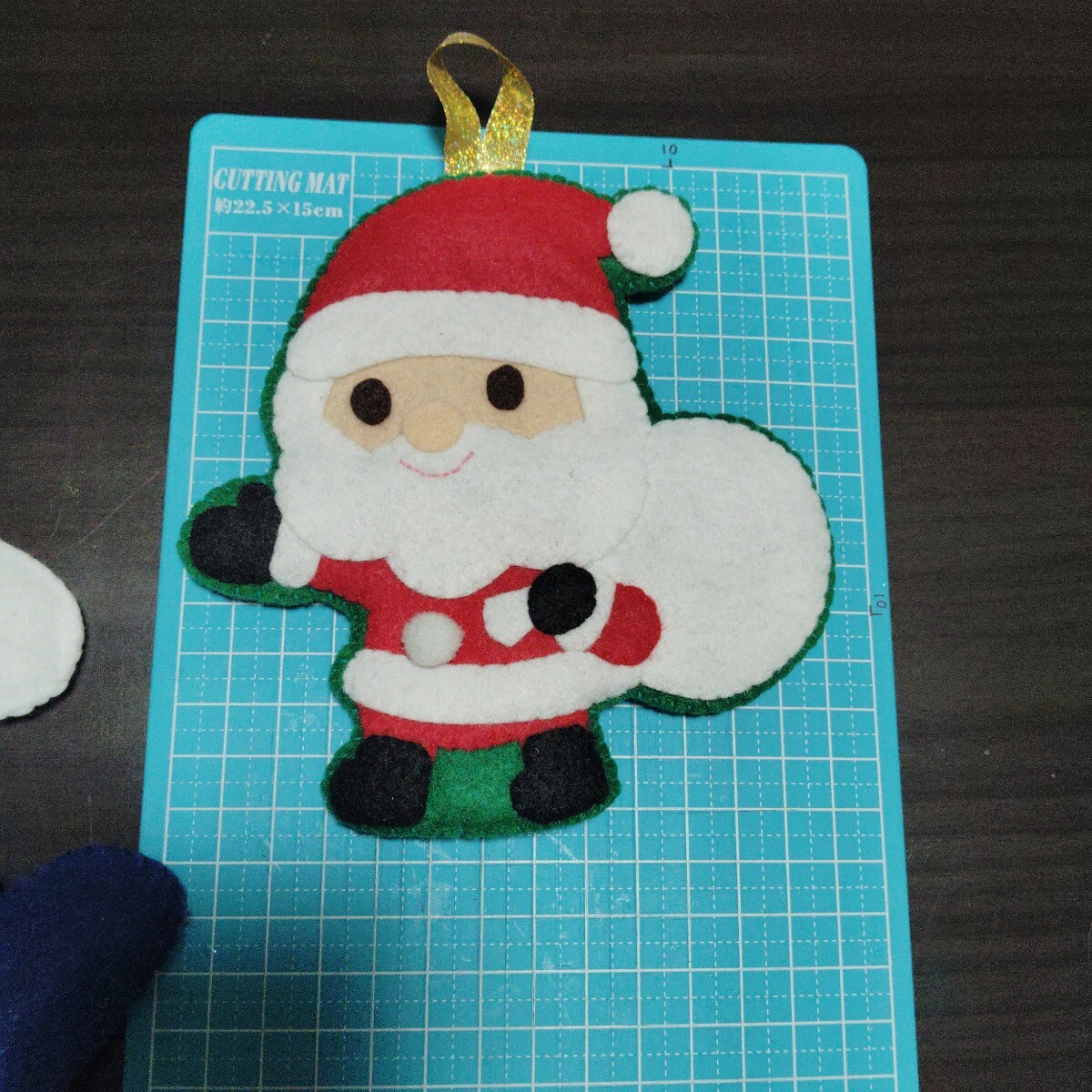 Ｃ　クリスマス　 ハンドメイド サンタクロース　トナカイ　 壁飾り フェルト_画像7