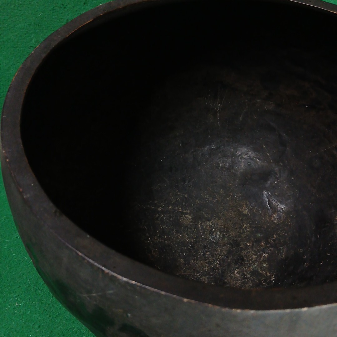 時代物　大型　おりん　直径25cm　補修跡有_画像6