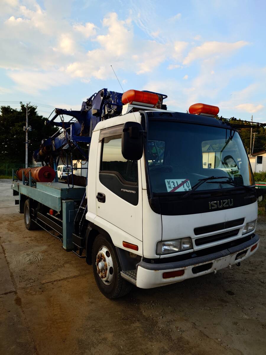 建柱車　穴掘機　エアーハンマーダウンザホール　HOOLE　IN　ONE　φ470_画像4