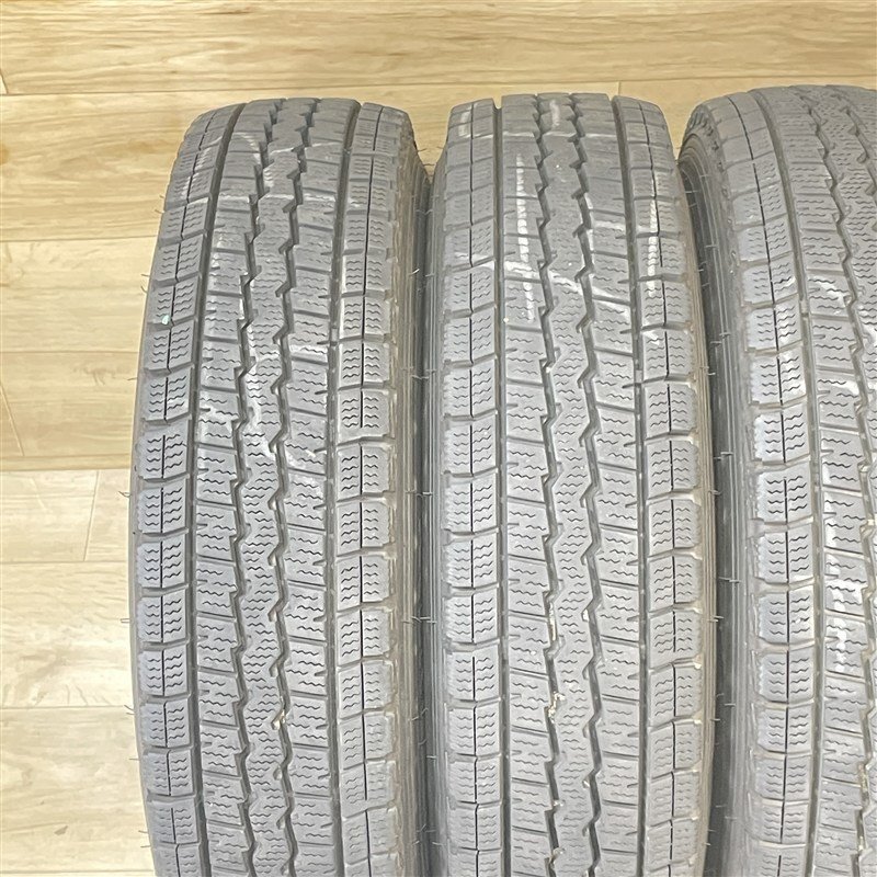 軽トラック 軽バン 等 ユーロスピード 4-12+42 4H100 2023年製 ダンロップ SV01 145/80R12 80/78N LT 12インチ スタッドレス 4本セット 009_画像9