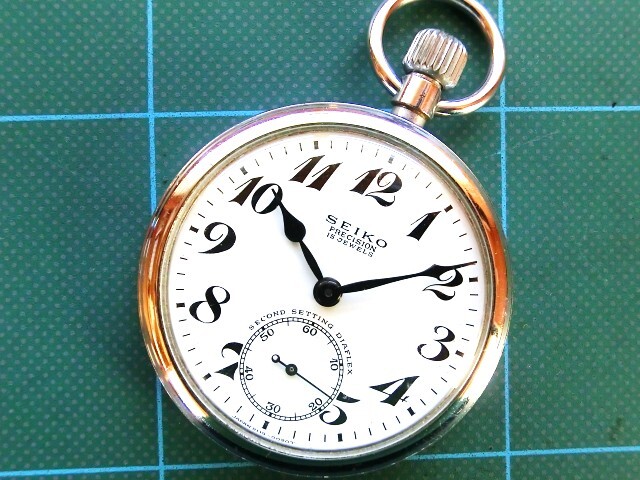 ♪SEIKO　セイコー懐中時計　15石　手巻き　19セイコー_画像1