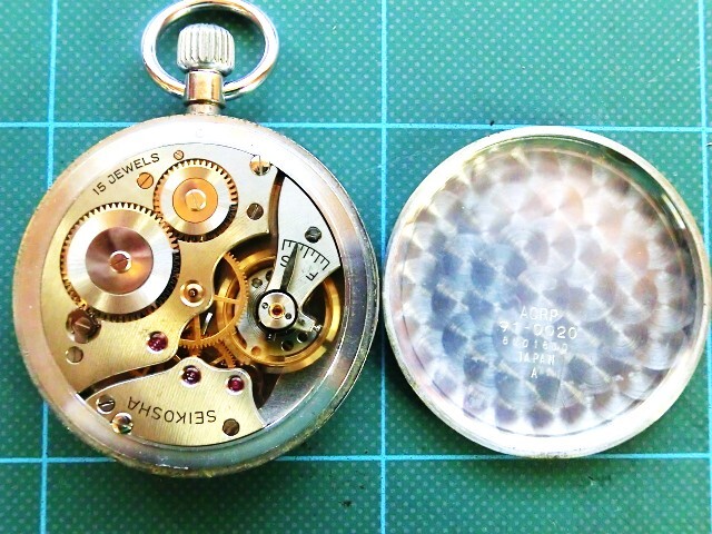 ♪SEIKO　セイコー懐中時計　15石　手巻き　19セイコー_画像6