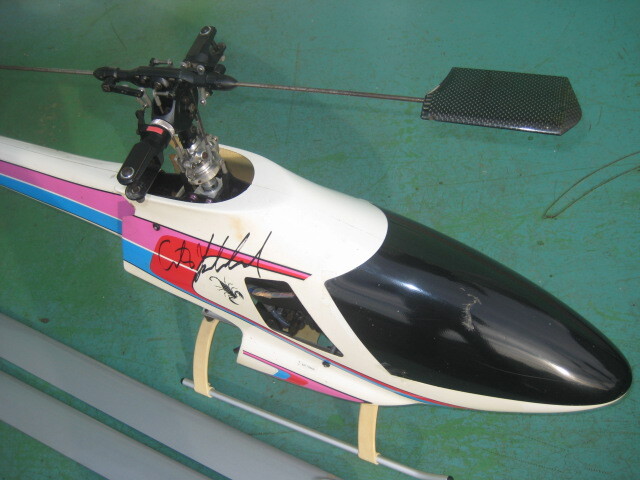 60クラス　エンジンヘリ　OS SX61　+　サンワサーボ5個　+　ジャイロ付き、中古　　受信機等は付属致しません。_画像3