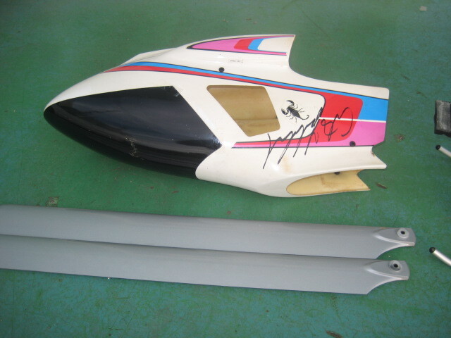 60クラス　エンジンヘリ　OS SX61　+　サンワサーボ5個　+　ジャイロ付き、中古　　受信機等は付属致しません。_画像8