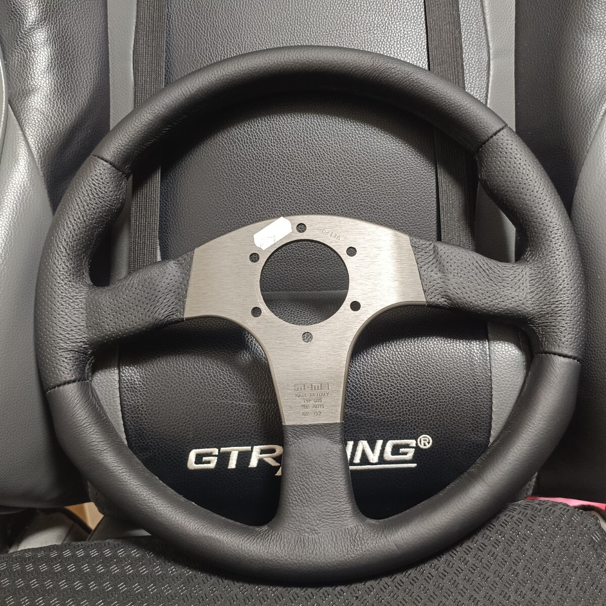 即決 美品 正規品 MOMO RACE モモ レース 35Φ ホンダホーンボタン付 NSX S2000 シビック インテグラ フィット ビート S660 送料無料_画像8