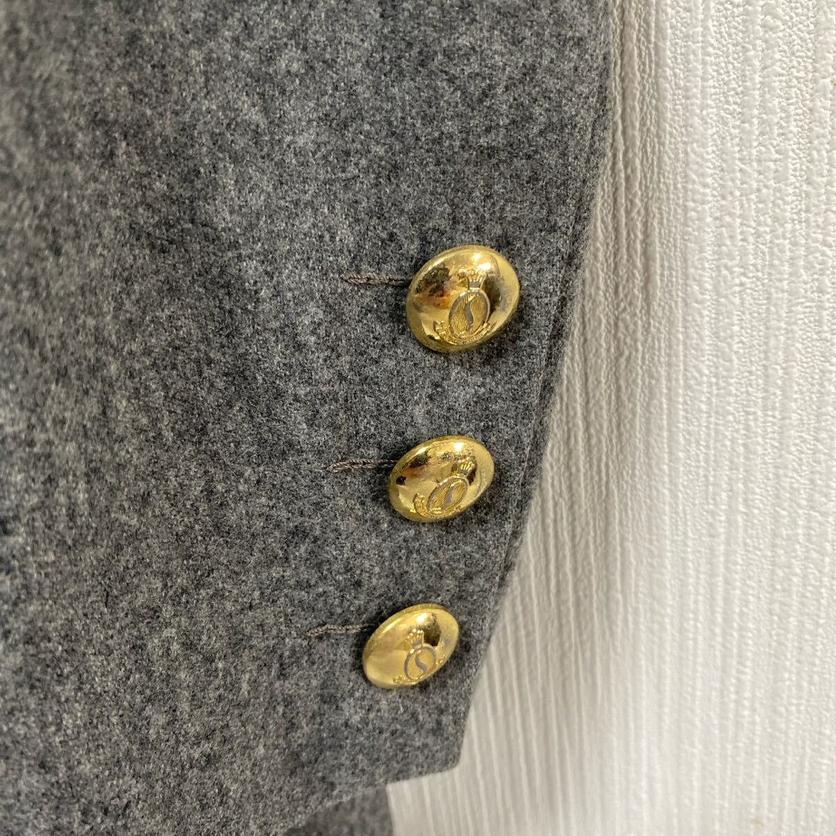 コージワタナベ スティル ヴィンテージ ウール ダブル ジャケット ブレザー KOJI WATANABE STYLE サイズフリー_画像4