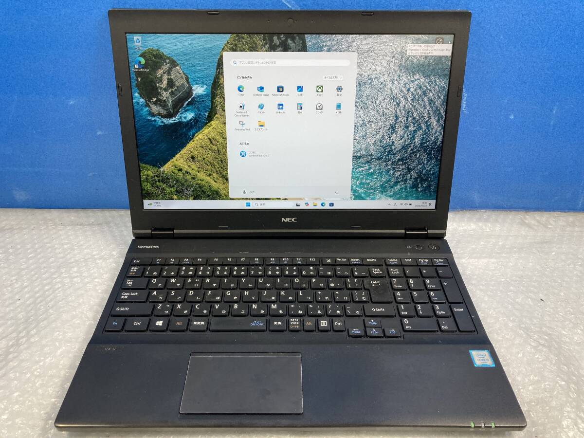 i5第6世代 NEC VersaPro VK23TX-U/Core i5-6200U/8GB/HDD 500GB/Wifi/DVD/15.6/1920×1080/Windows11/中古動作品(NPC63)_画像1