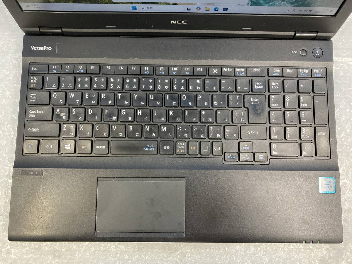 i5第6世代 NEC VersaPro VK23TX-U/Core i5-6200U/8GB/HDD 500GB/Wifi/DVD/15.6/1920×1080/Windows11/中古動作品(NPC63)_画像4