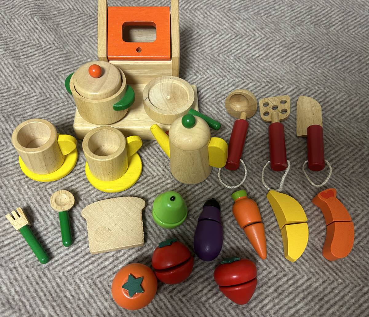 ニチガン　木のおもちゃ　マイファーストクッキング　送料込み_画像1