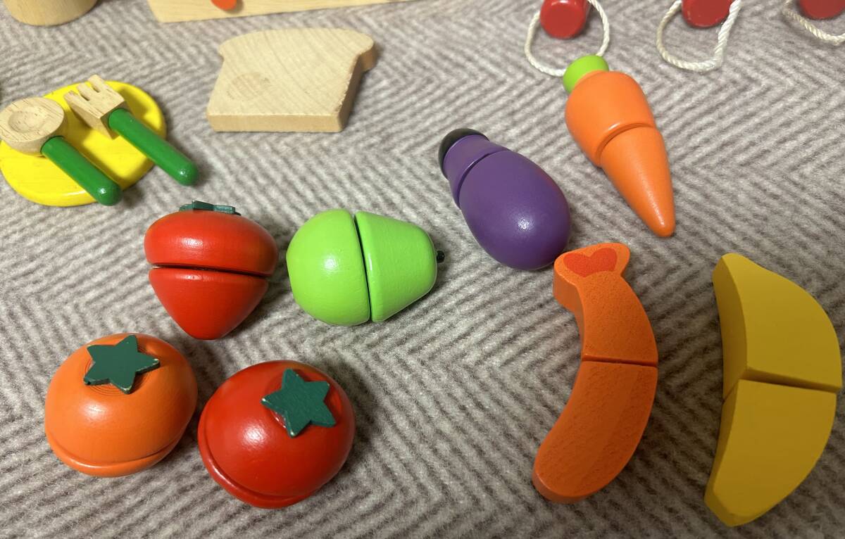 ニチガン　木のおもちゃ　マイファーストクッキング　送料込み_画像3