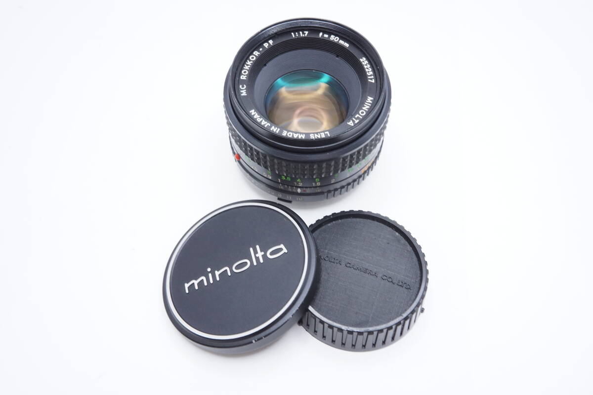 ☆MINOLTA ミノルタ MC ROKKOR-PF 50mm F1.7_画像1