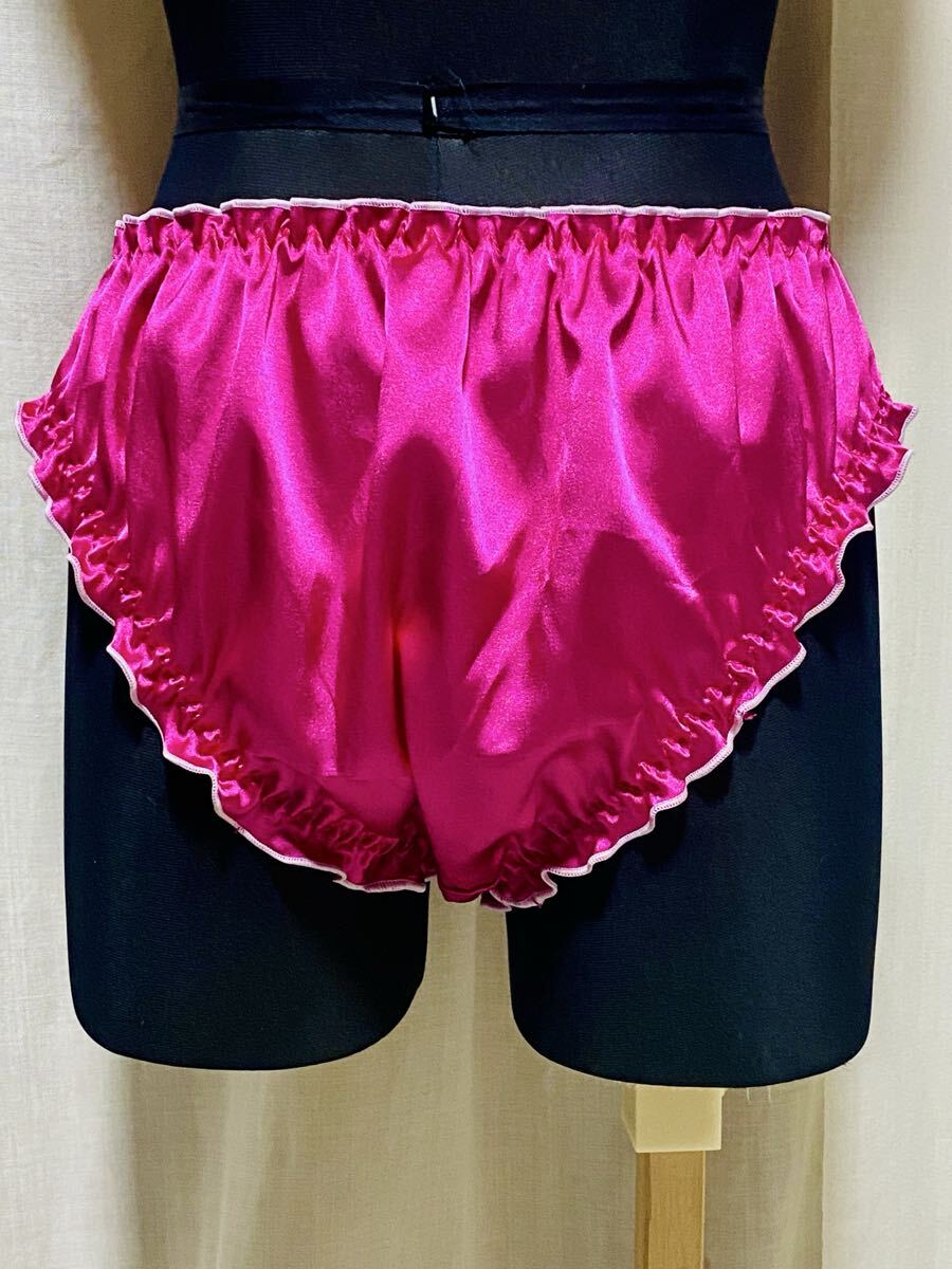 終No772 レースショーツ　6Lサイズ　特大サイズ　マゼンダ　赤紫　光沢　スベスベ_画像3