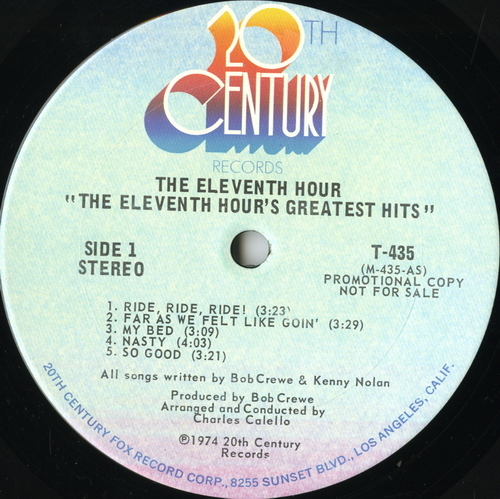 【ＬＰ】　ELEVENTH HOUR 「 GREATEST HITS 」　　 ( 20TH CENT 435 )_画像3