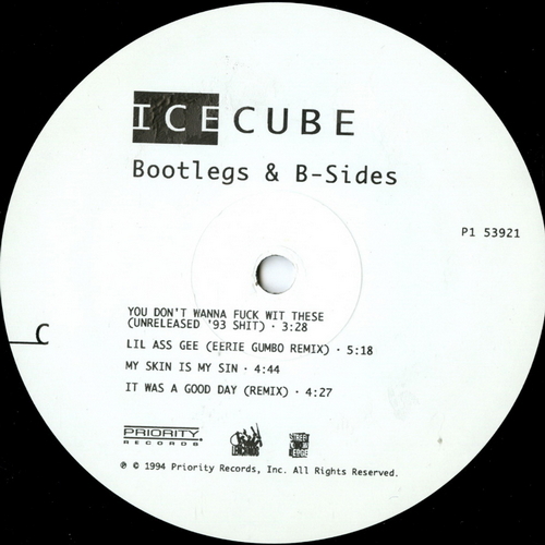 【ＬＰ】　ICE CUBE 「 BOOTLEGS & B-SIDES 」 ( PRIORITY 53921 )_画像4