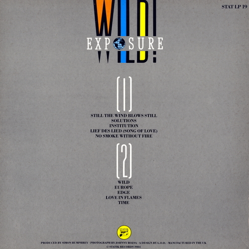 【ＬＰ】　EXPOSURE 「 WILD 」　　 ( STATIK STAT LP-19 )_画像2